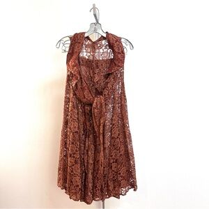 1950s Rust Lace 2 pc set